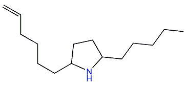 trans-2-Pentyl-5-(5'-hexenyl)-pyrrolidine